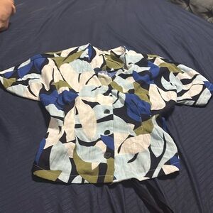 FRNCH Paris linen top in cream Large